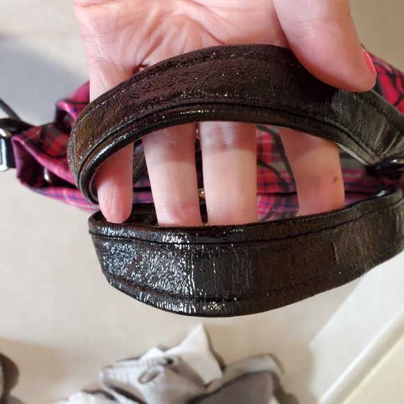 Euc Vintage Coach Poppy Tartan 2way Shoulder Bag c - Picture 5 of 13